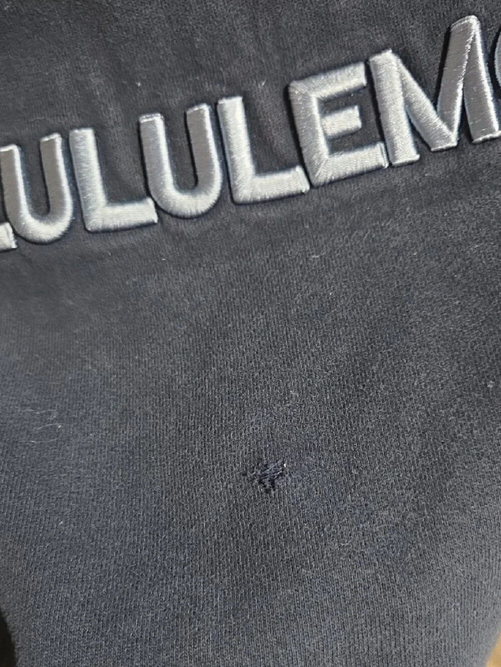 lululemon athletica Navy Logo Embroidered Crew Sweatshirt